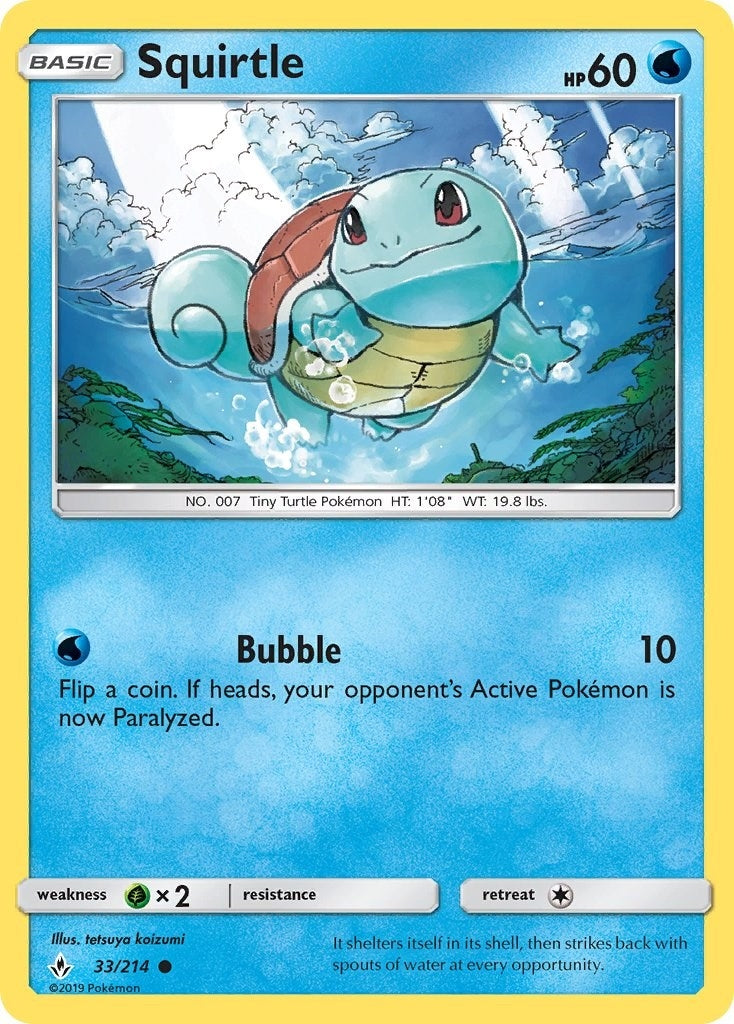 Image for Squirtle (SM - Unbroken Bonds) (33/214) - Pokemon