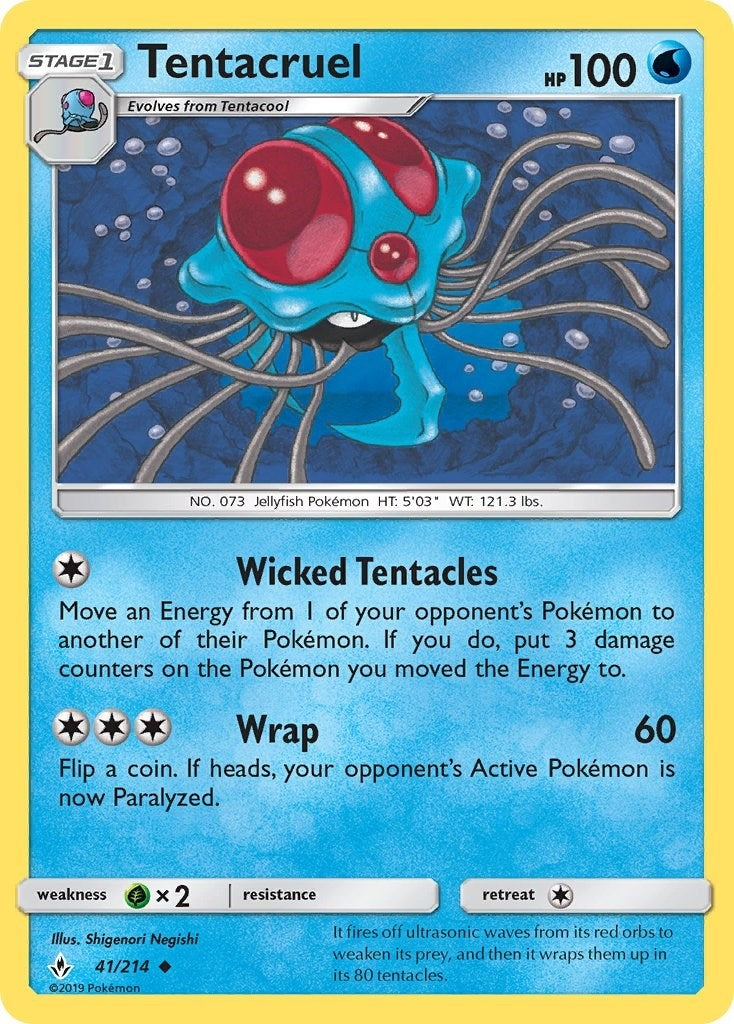 Image for Tentacruel (SM - Unbroken Bonds) (41/214) - Pokemon