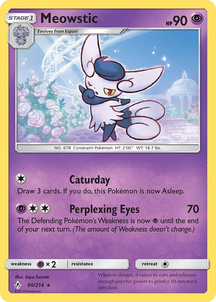 Image for Meowstic (SM - Unbroken Bonds) (80/214) - Pokemon