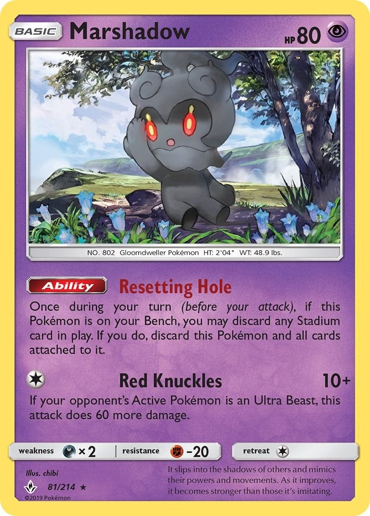 Image for Marshadow (SM - Unbroken Bonds) (81/214) - Pokemon