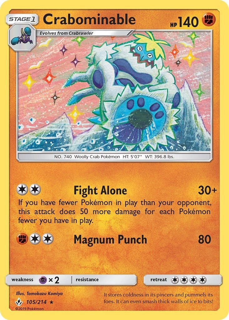 Image for Crabominable (SM - Unbroken Bonds) (105/214) - Pokemon