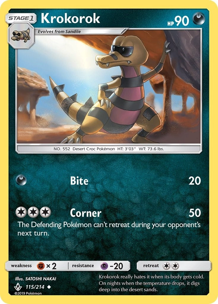 Image for Krokorok (SM - Unbroken Bonds) (115/214) - Pokemon