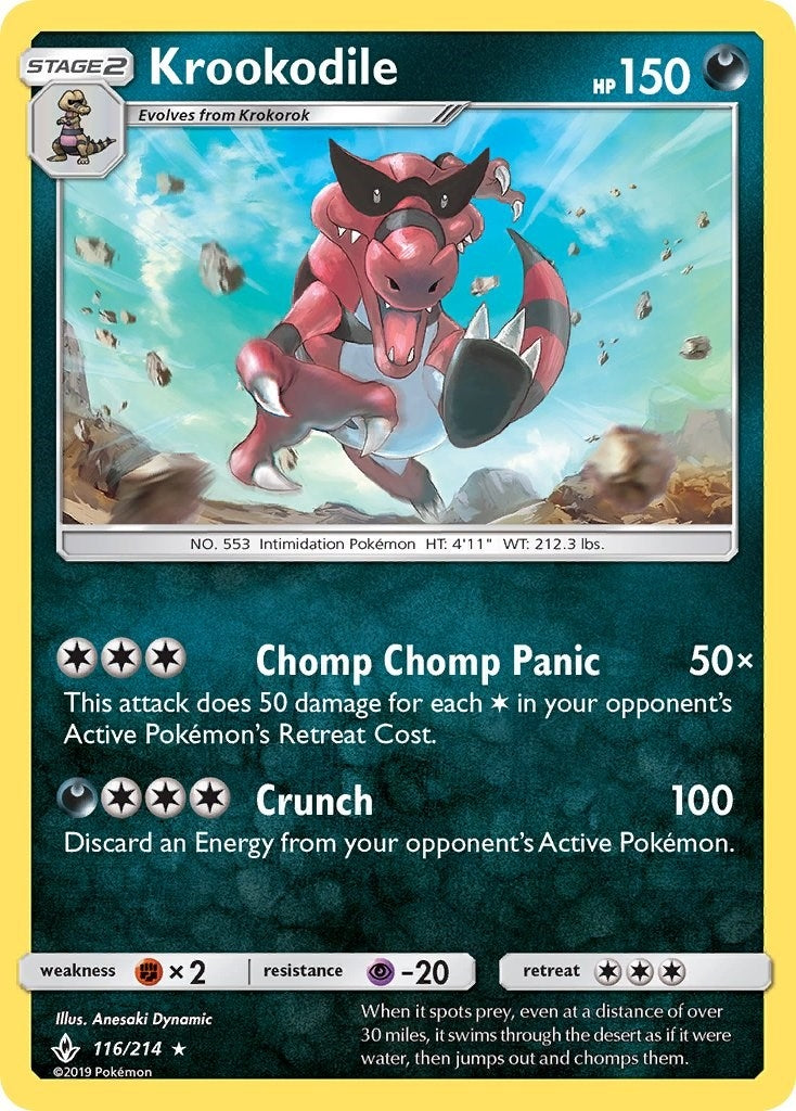 Image for Krookodile (SM - Unbroken Bonds) (116/214) - Pokemon