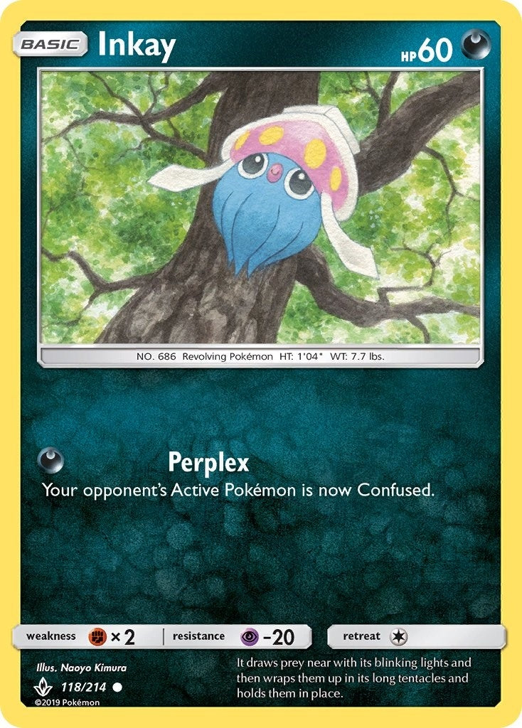 Image for Inkay (SM - Unbroken Bonds) (118/214) - Pokemon