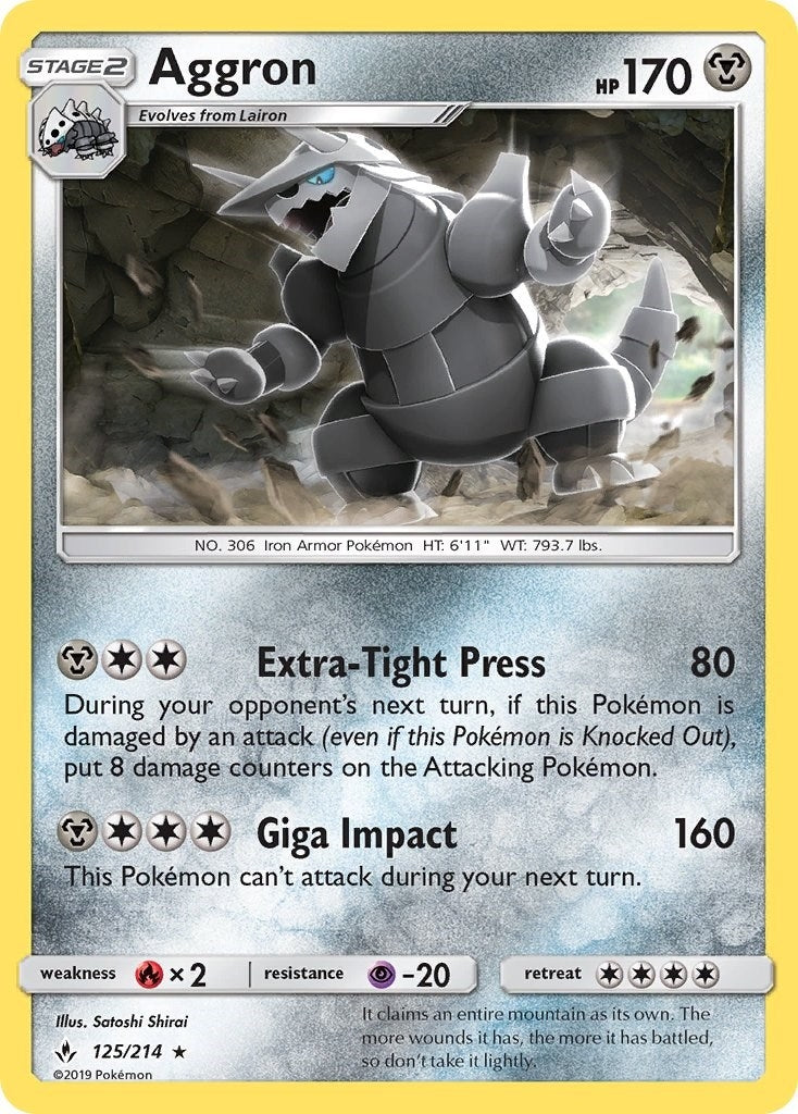 Image for Aggron (SM - Unbroken Bonds) (125/214) - Pokemon