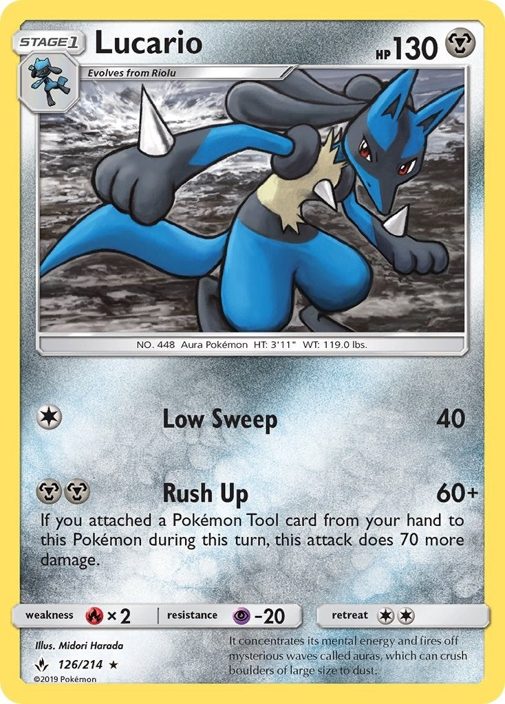 Image for Lucario (SM - Unbroken Bonds) (126/214) - Pokemon