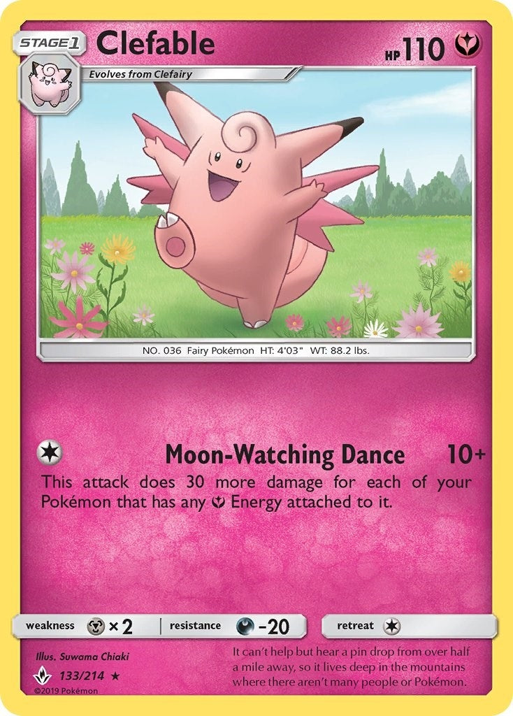 Image for Clefable (SM - Unbroken Bonds) (133/214) - Pokemon