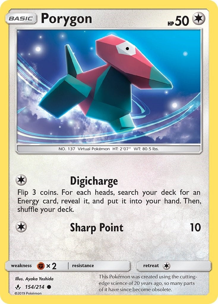 Image for Porygon (154) (SM - Unbroken Bonds) (154/214) - Pokemon
