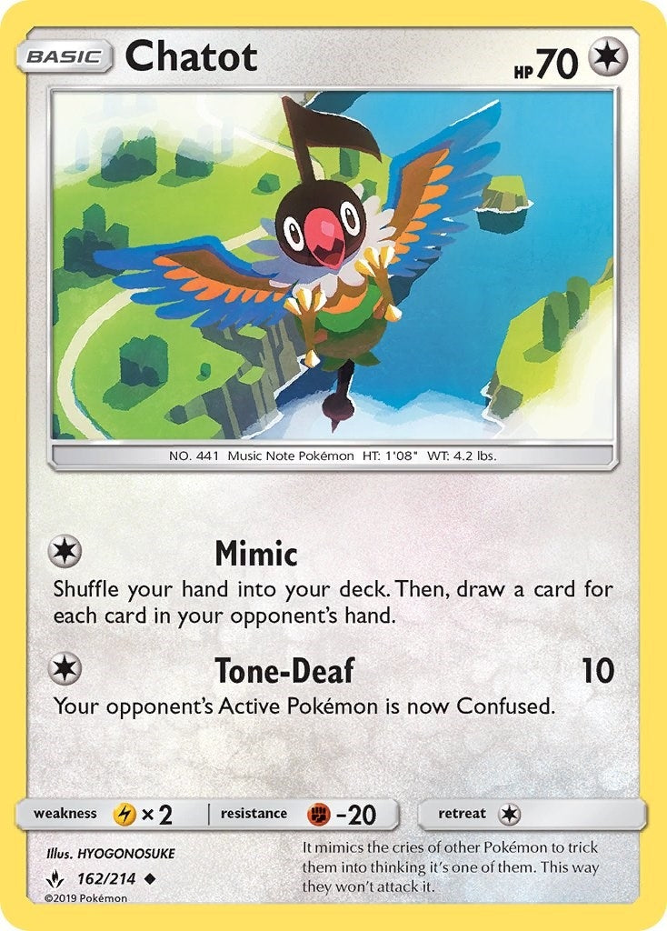 Image for Chatot (SM - Unbroken Bonds) (162/214) - Pokemon