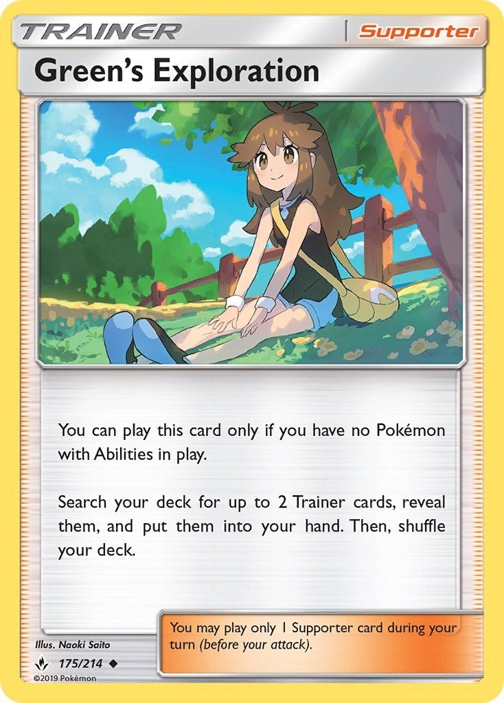 Image for Green's Exploration (SM - Unbroken Bonds) (175/214) - Pokemon