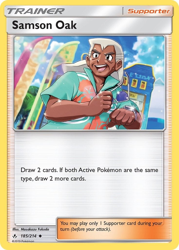 Image for Samson Oak (SM - Unbroken Bonds) (185/214) - Pokemon
