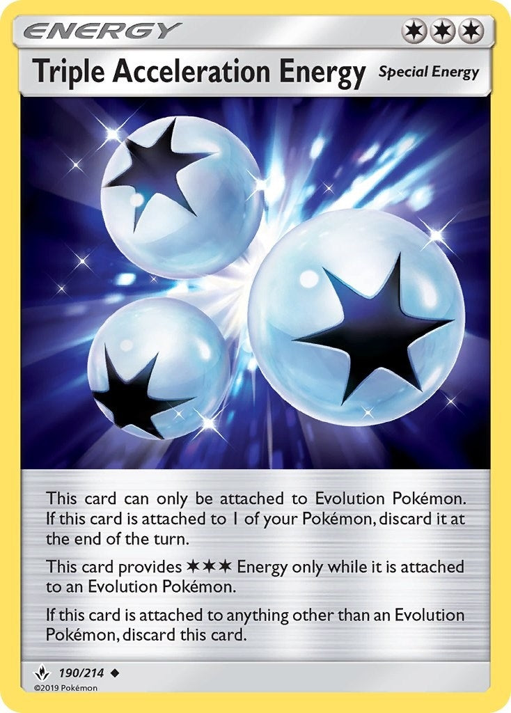 Image for Triple Acceleration Energy (SM - Unbroken Bonds) (190/214) - Pokemon