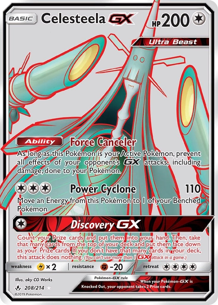 Image for Celesteela GX (Full Art) (SM - Unbroken Bonds) (208/214) - Pokemon
