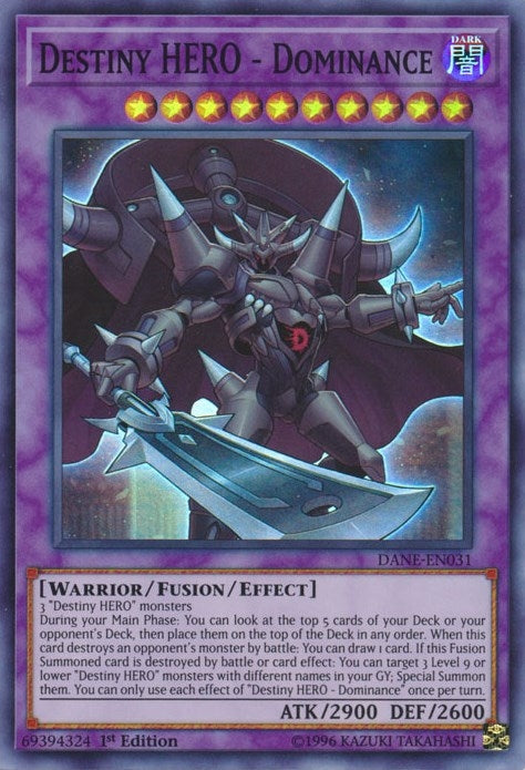 Image for Destiny HERO - Dominance (Dark Neostorm) (DANE-EN031) - YuGiOh