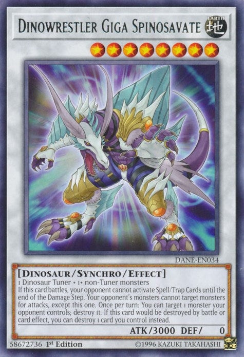 Image for Dinowrestler Giga Spinosavate (Dark Neostorm) (DANE-EN034) - YuGiOh