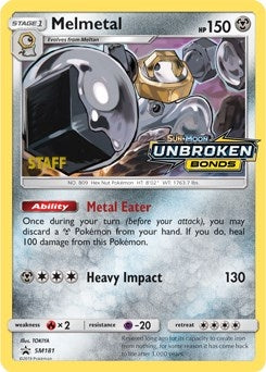 Image for Melmetal - SM181 (Prerelease) [Staff] (SM Promos) (SM181) - Pokemon