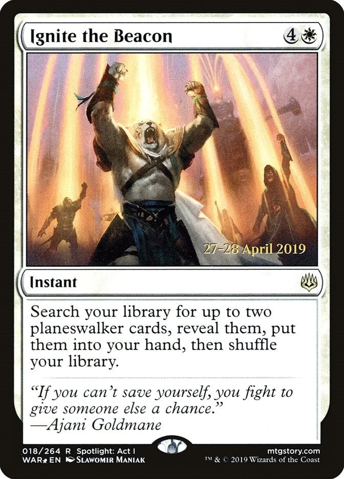 Image for Ignite the Beacon (Prerelease Cards) (18) - Magic: The Gathering