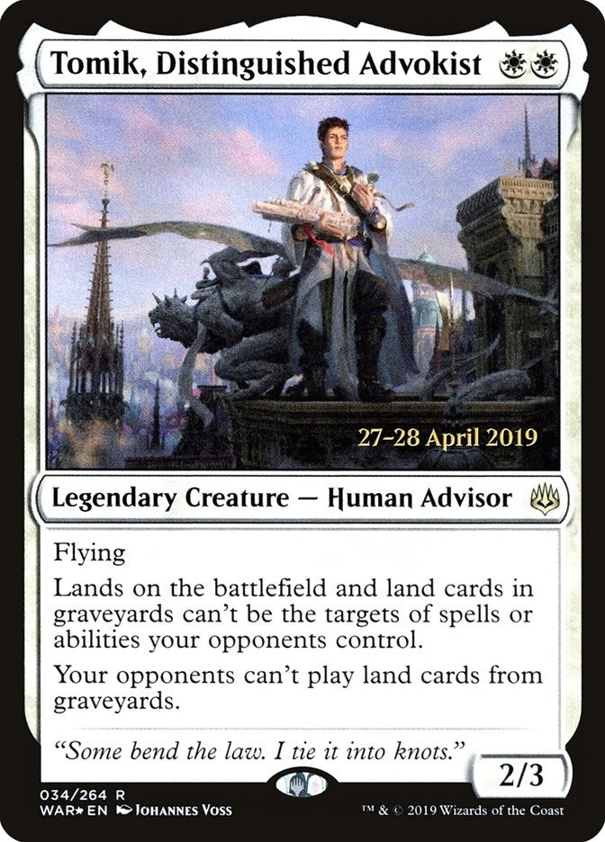 Image for Tomik, Distinguished Advokist (Prerelease Cards) (34) - Magic: The Gathering