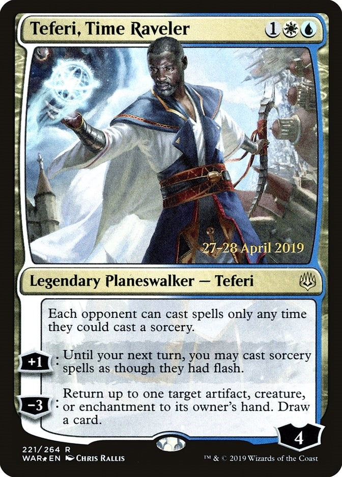 Image for Teferi, Time Raveler (Prerelease Cards) (221) - Magic: The Gathering