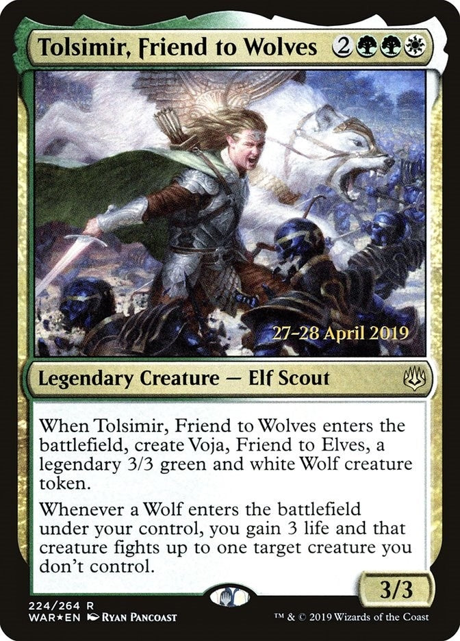 Image for Tolsimir, Friend to Wolves (Prerelease Cards) (224) - Magic: The Gathering