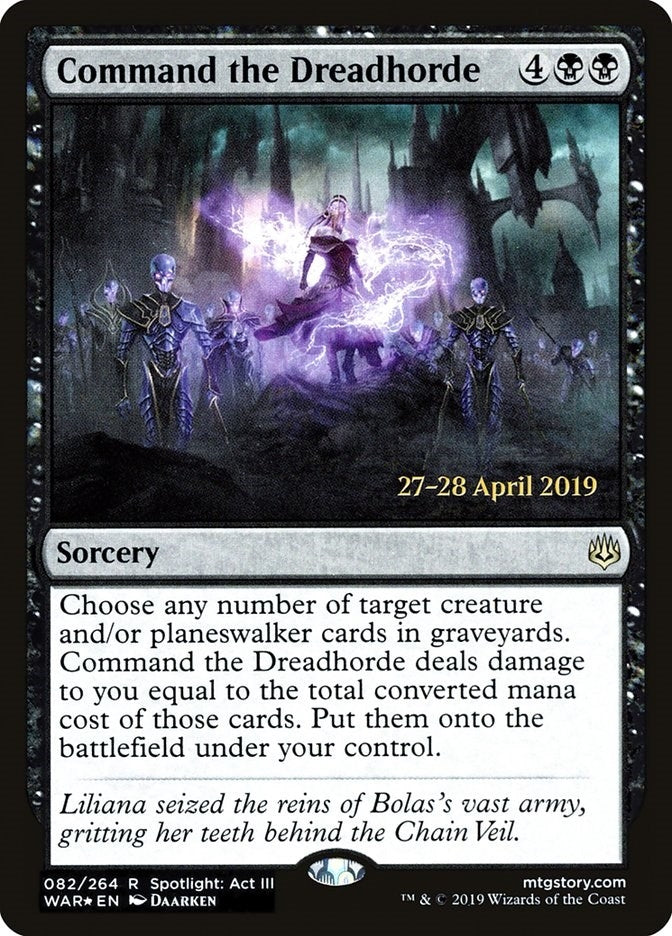Image for Command the Dreadhorde (Prerelease Cards) (82) - Magic: The Gathering