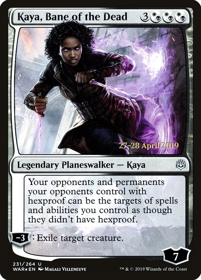 Image for Kaya, Bane of the Dead (Prerelease Cards) (231) - Magic: The Gathering