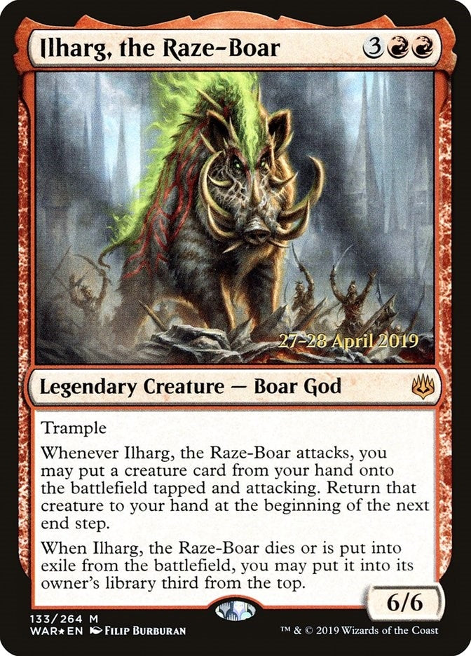 Image for Ilharg, the Raze-Boar (Prerelease Cards) (133) - Magic: The Gathering