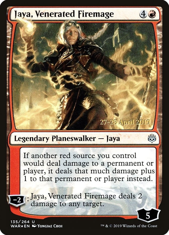 Image for Jaya, Venerated Firemage (Prerelease Cards) (135) - Magic: The Gathering