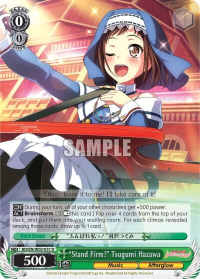 Image for "Stand Firm!" Tsugumi Hazawa (BanG Dream! Girls Band Party! MULTI LIVE) (BD/EN-W03-031 R) - Weiss Schwarz