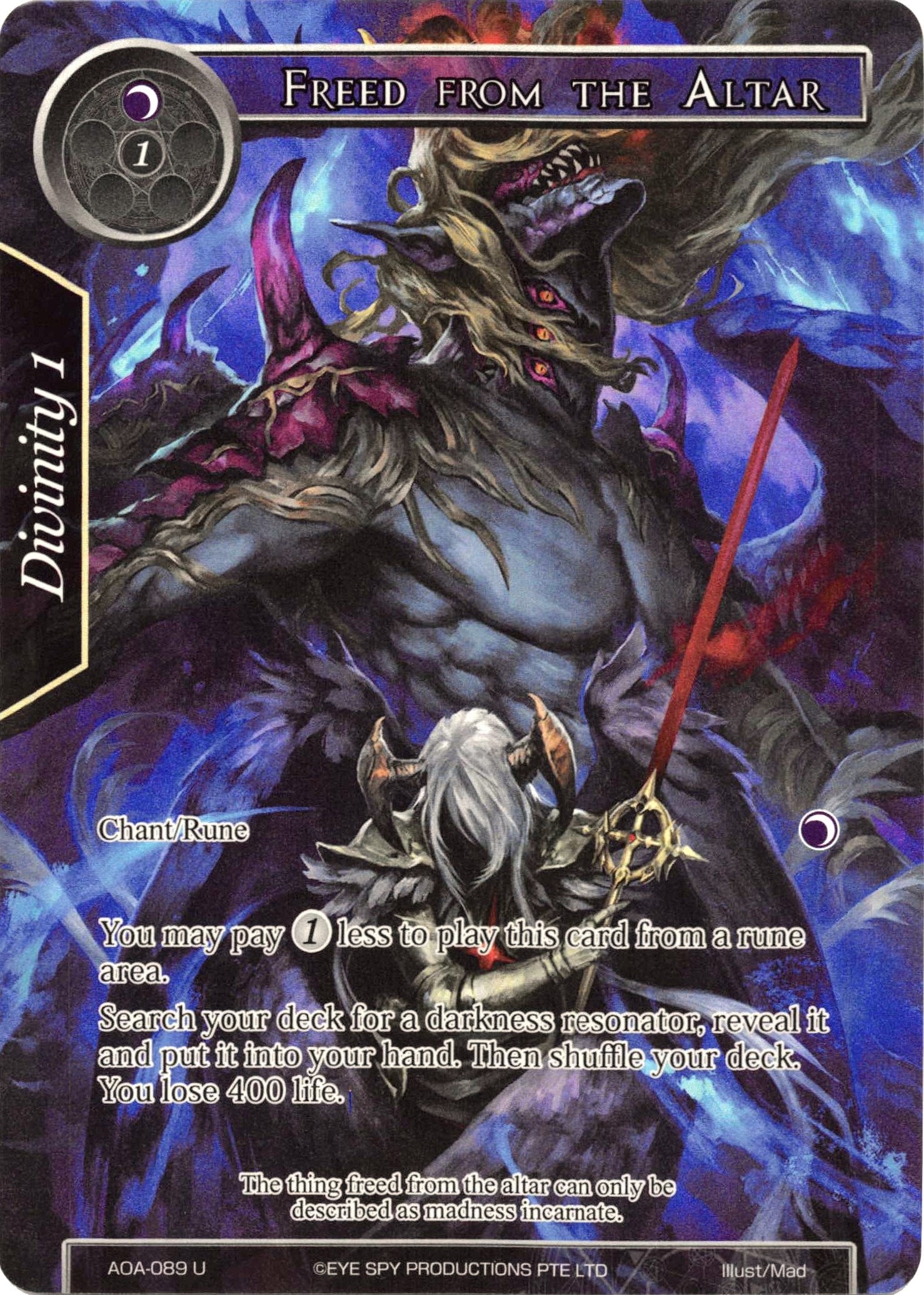 Image for Freed from the Altar (Full Art) (Awakening of the Ancients) (AOA-089) - Force of Will