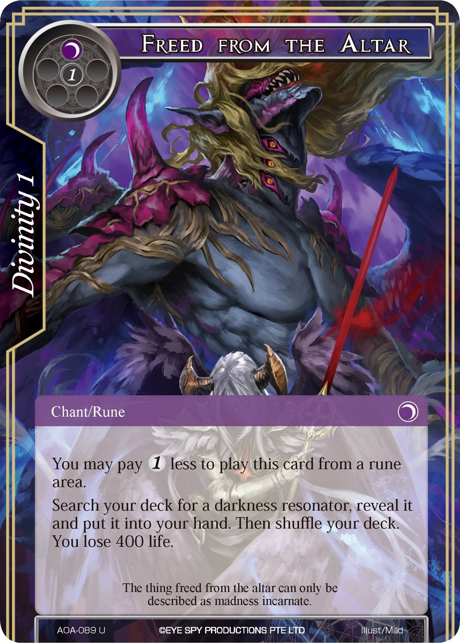 Image for Freed from the Altar (Awakening of the Ancients) (AOA-089) - Force of Will