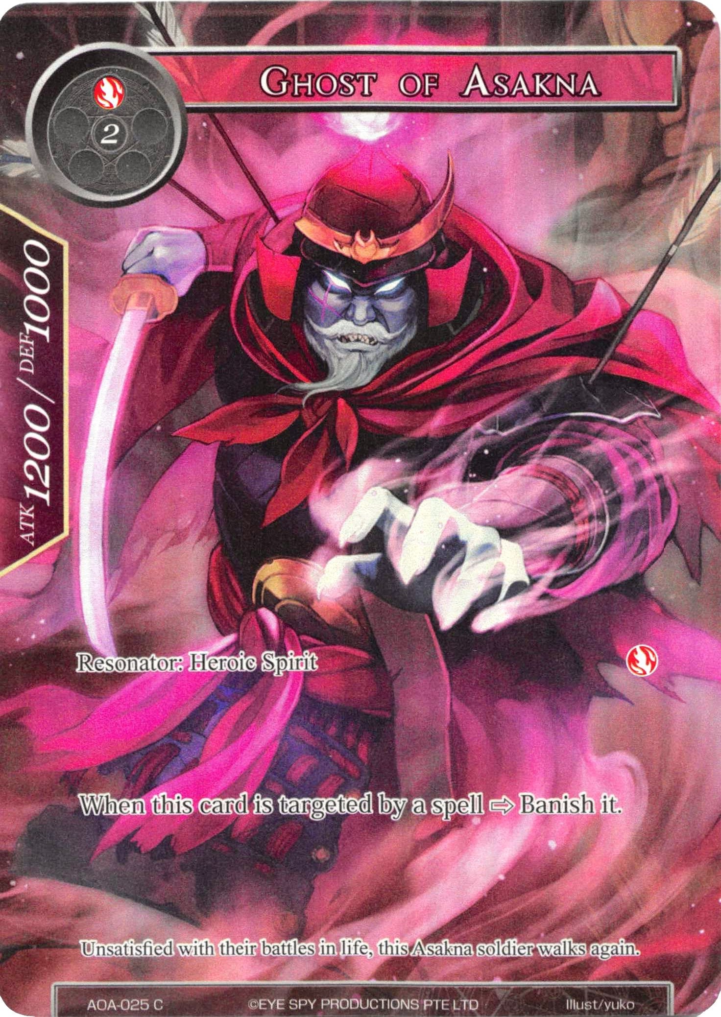 Image for Ghost of Asakna (Full Art) (Awakening of the Ancients) (AOA-025) - Force of Will