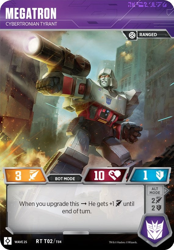 Image for Megatron - Cybertronian Tyrant (Wave 2S - Bumblebee vs Megatron) (Rise of the Combiners) (T02) - Transformers TCG