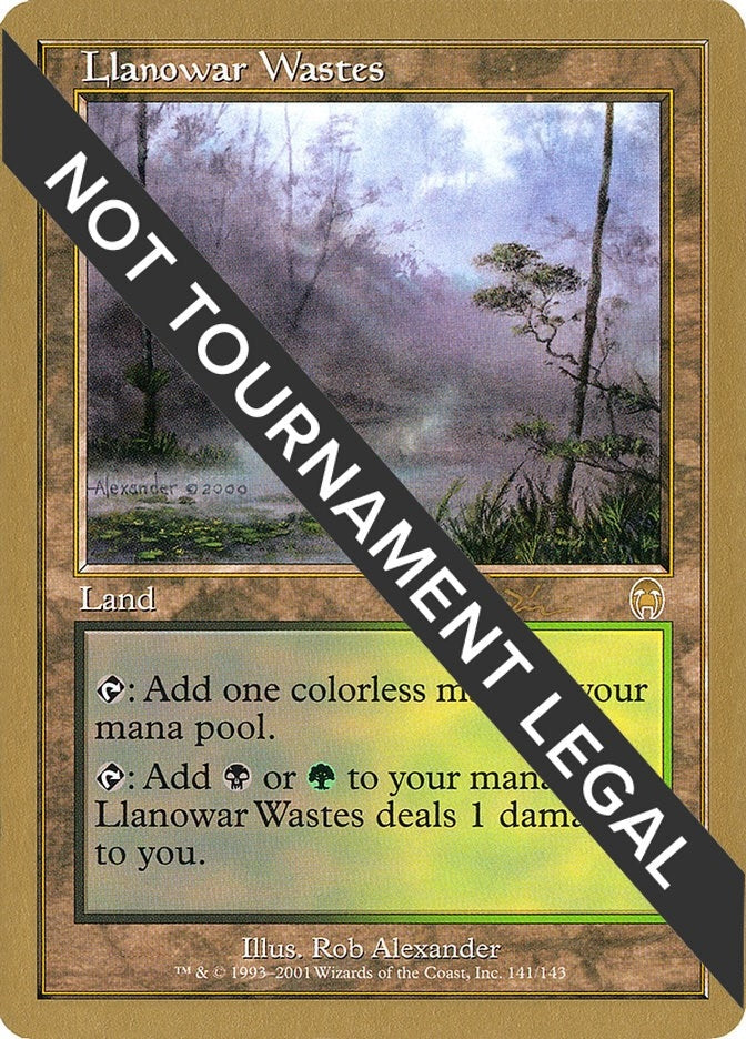 Image for Llanowar Wastes - 2001 Jan Tomcani (APC) (World Championship Decks) - Magic: The Gathering