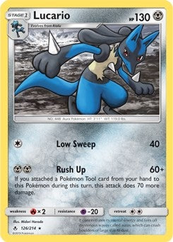 Image for Lucario - 126/214 (SM Unbroken Bonds) (Deck Exclusives) (126/214) - Pokemon