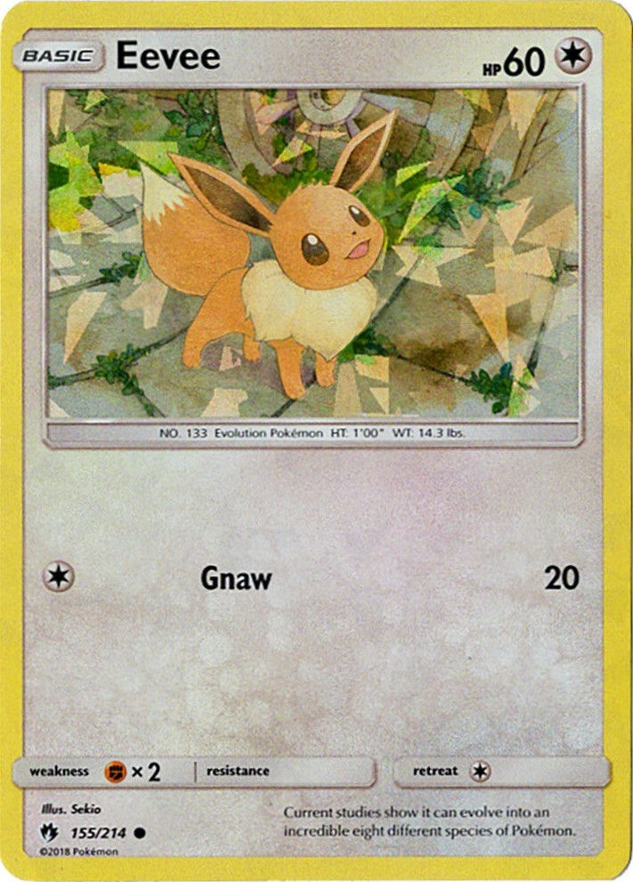 Image for Eevee - 155/214 (Let's Play, Eevee!) (Cracked Ice Holo) (Deck Exclusives) (155/214) - Pokemon