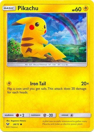 Image for Pikachu - 28/73 (Cracked Ice Holo) (Deck Exclusives) (028/073) - Pokemon
