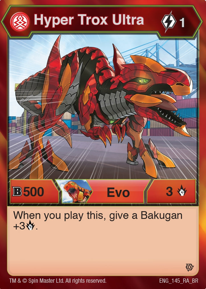 Image for Hyper Trox Ultra (145) (Resurgence) (145) - Bakugan TCG