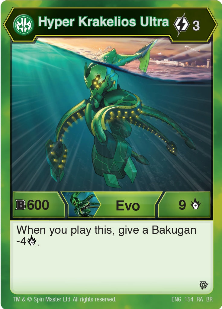 Image for Hyper Krakelios Ultra (154) (Resurgence) (154) - Bakugan TCG