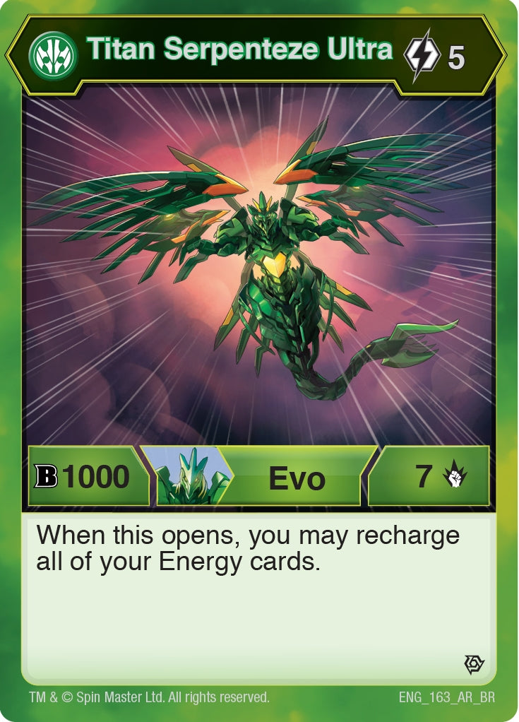 Image for Titan Serpenteze Ultra (Resurgence) (163) - Bakugan TCG