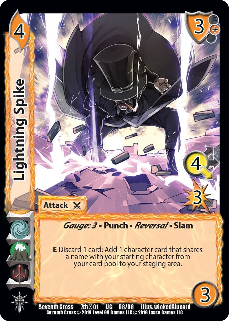 Image for Lightning Spike (Seventh Cross) (58) - UniVersus