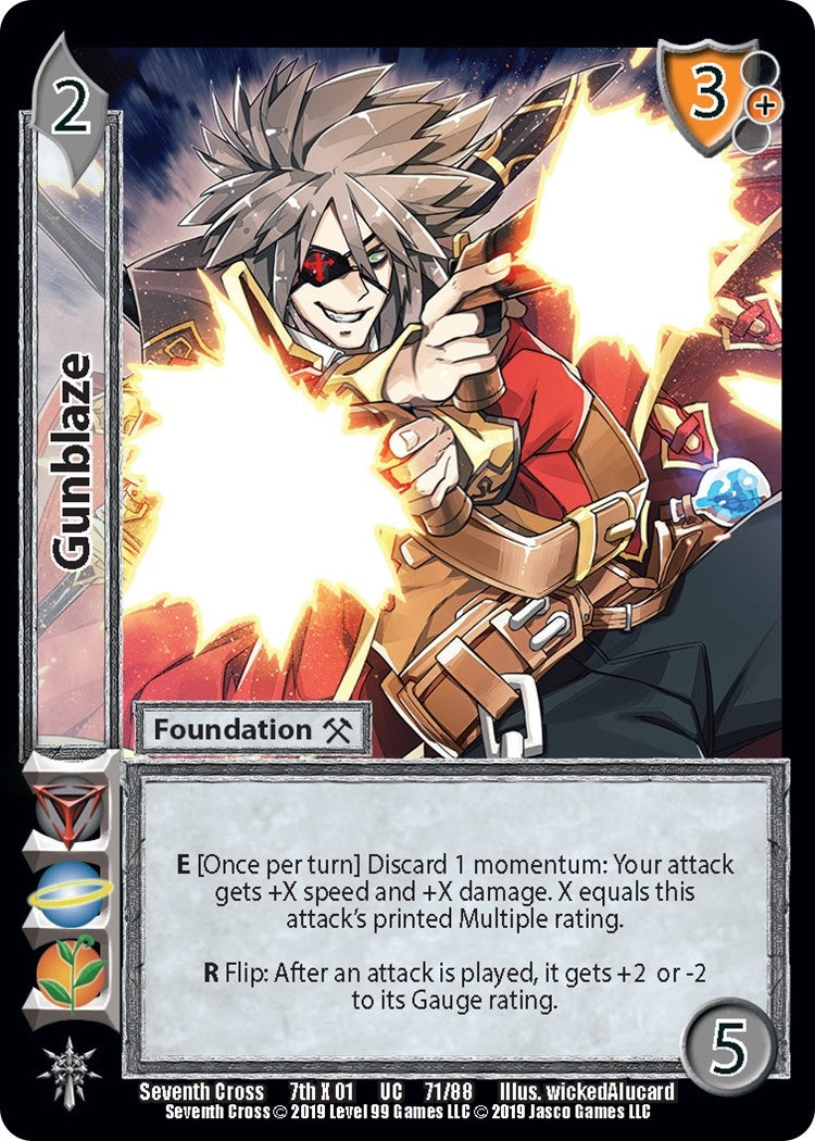 Image for Gunblaze (Seventh Cross) (71) - UniVersus