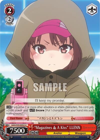 Image for "Magazines & A Kiss", LLENN (Gun Gale Online) (GGO/S59-E052 C) - Weiss Schwarz