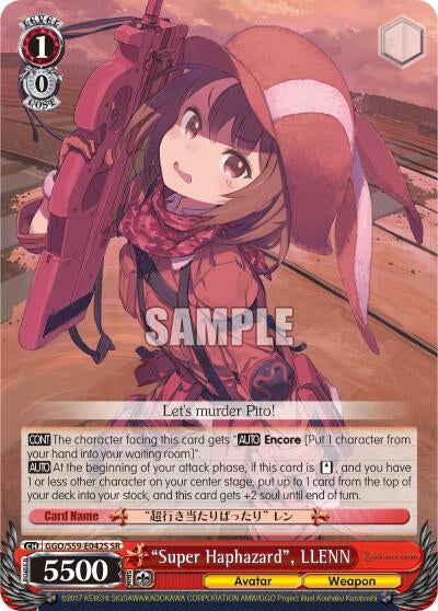 Image for "Super Haphazard", LLENN (SR) (Gun Gale Online) (GGO/S59-E042S SR) - Weiss Schwarz