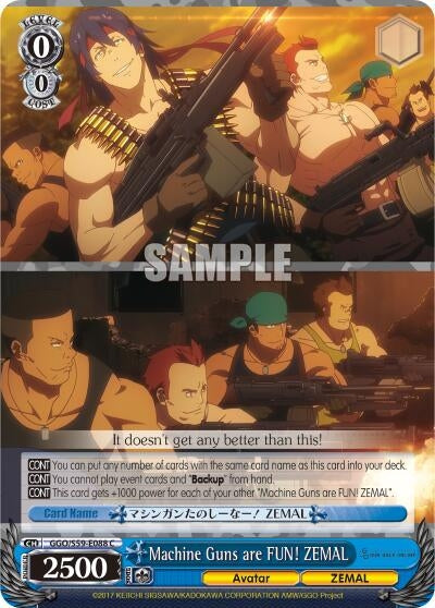 Image for Machine Guns are FUN! ZEMAL (Gun Gale Online) (GGO/S59-E088 C) - Weiss Schwarz