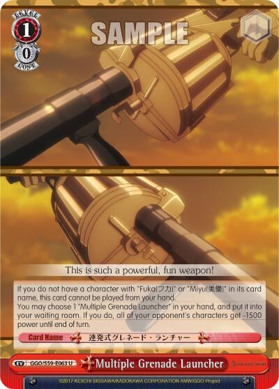 Image for Multiple Grenade Launcher (Gun Gale Online) (GGO/S59-E063 U) - Weiss Schwarz
