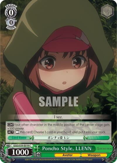 Image for Poncho Style, LLENN (Gun Gale Online) (GGO/S59-E019 C) - Weiss Schwarz