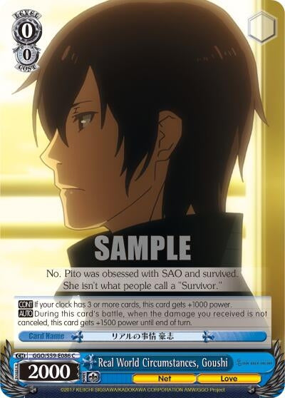Image for Real World Circumstances, Goushi (Gun Gale Online) (GGO/S59-E086 C) - Weiss Schwarz