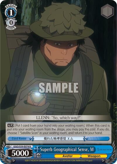 Image for Superb Geographical Sense, M (Gun Gale Online) (GGO/S59-E074 R) - Weiss Schwarz