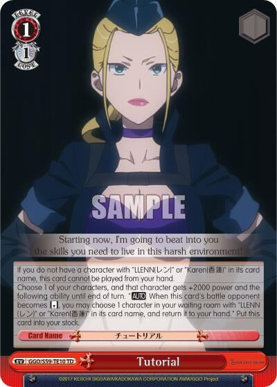 Image for Tutorial (Gun Gale Online) (GGO/S59-TE10 TD) - Weiss Schwarz